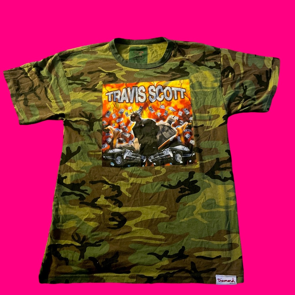 THRIFTED DIAMOND SUPPLY CO. TRAVIS SCOTT RAPPER TEE